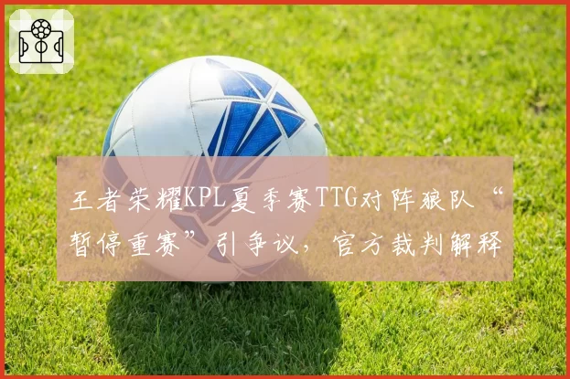 王者荣耀KPL夏季赛TTG对阵狼队“暂停重赛”引争议，官方裁判解释遭质疑