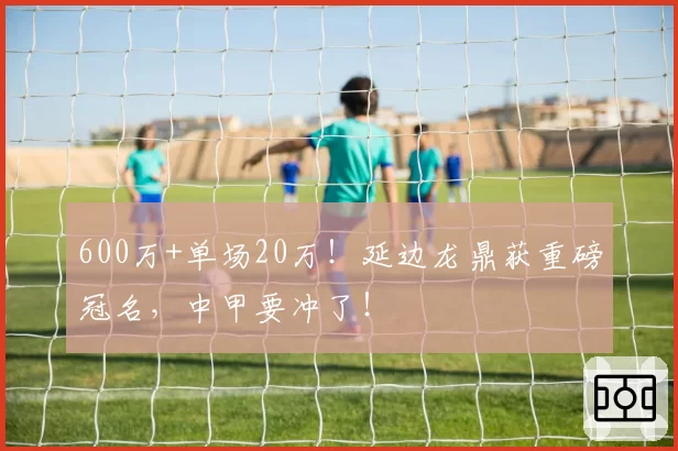 600万+单场20万!延边龙鼎获重磅冠名,中甲要冲了!